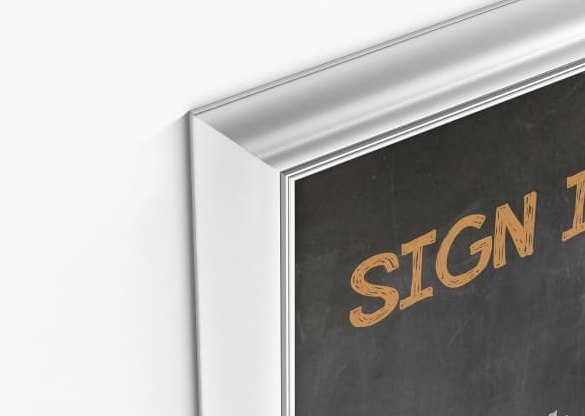 Грифельная доска в рамке от компании Lightbox. Грифельная доска в рамке в Минске от компании Lightbox.