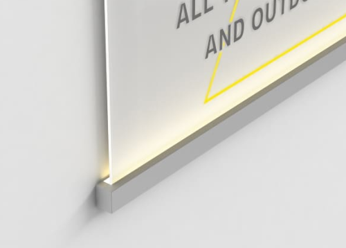 Табличка с контурной подсветкой от компании Lightbox. Табличка с контурной подсветкой в Минске от компании Lightbox.