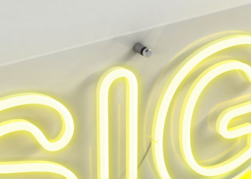 Табличка с LED неоном от компании Lightbox. Табличка с LED неоном в Минске от компании Lightbox.