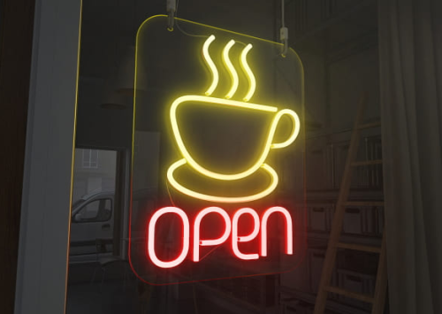 Табличка с LED неоном от компании Lightbox. Табличка с LED неоном в Минске от компании Lightbox.