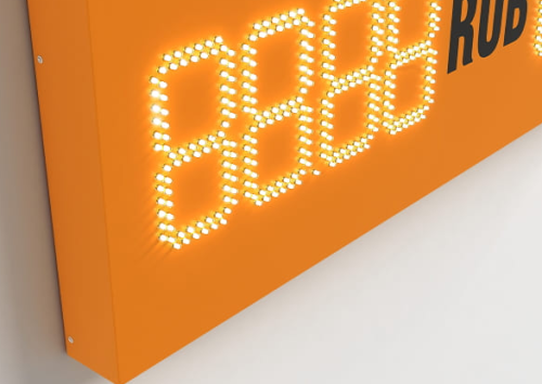 Табличка с электронным табло обмен валют от компании Lightbox. Табличка с электронным табло обмен валют в Минске от компании Lightbox.