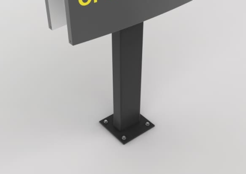 Пилон на опоре от компании Lightbox. Пилон на опоре в Минске от компании Lightbox.